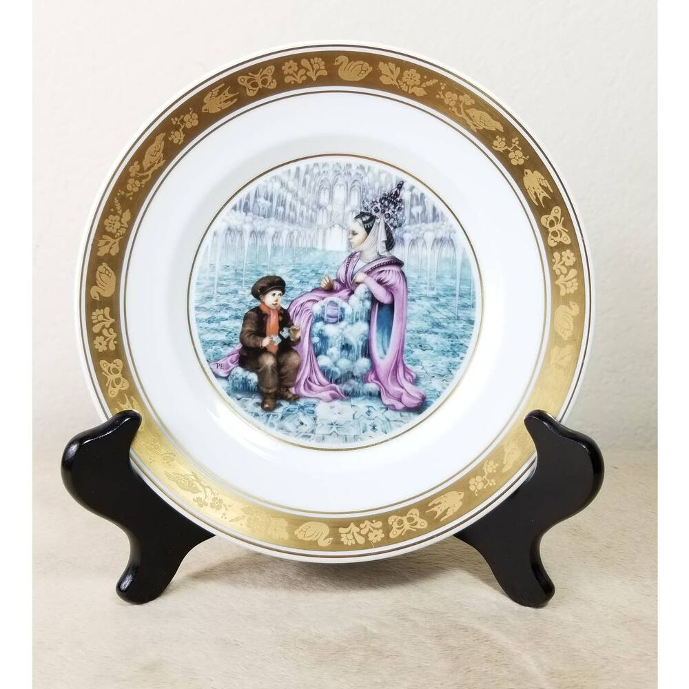 Royal Copenhagen Wall Decor Plate 1975 Snow Queen Hans Christian Andersen Vtg